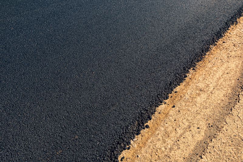 Newly Sealed Asphalt Road
